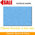 Newstar glass blue polished faux marble floor tiles